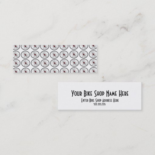 Bike Shop Spokes Business Card Zazzle