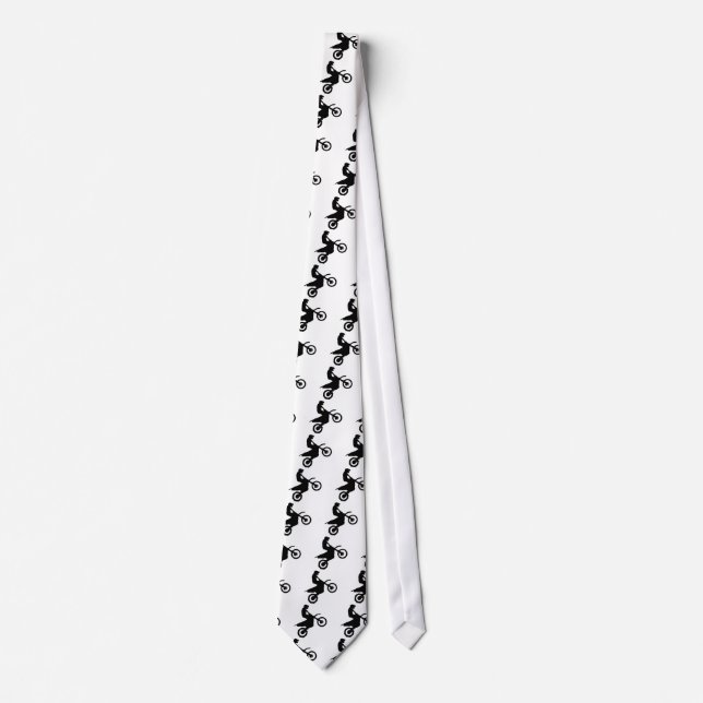 Bike Silhouette.png Neck Tie (Front)