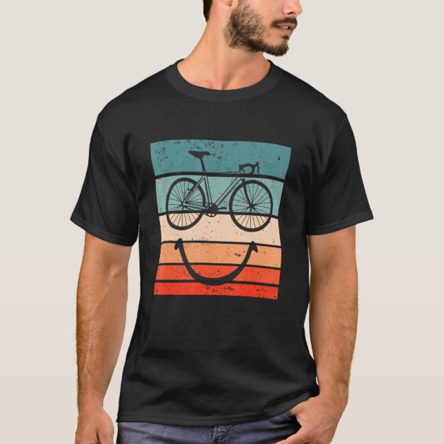 Bike Smile Face I Mtb I Bicycle I Cycling T-Shirt (Front)