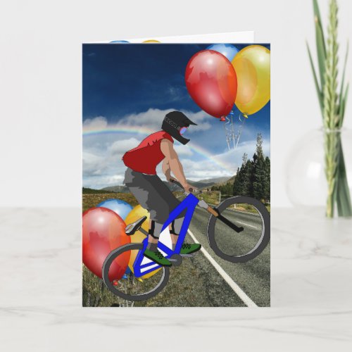 Bike Sport Happy Birthday Family Friends Destiny Card