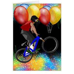 Bike Sport Happy Birthday Family Friends Destiny Cards