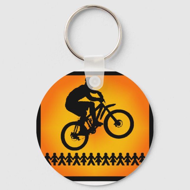 bike Star Shoot Keychain (Front)