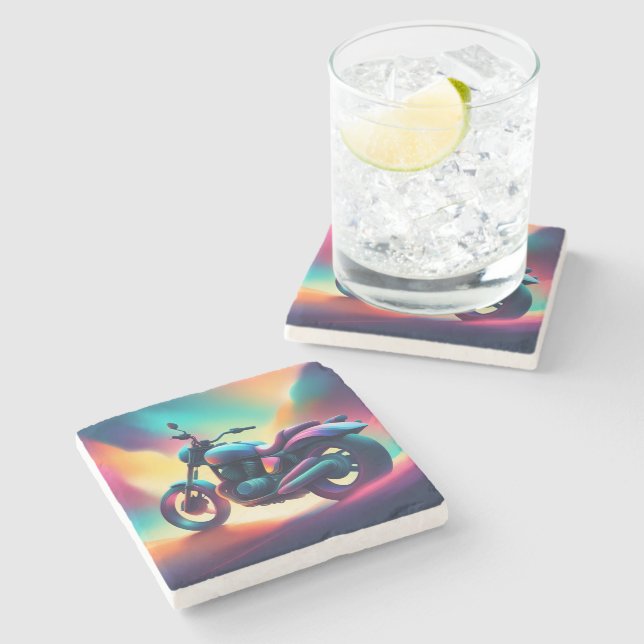 bike stone coaster (Side)