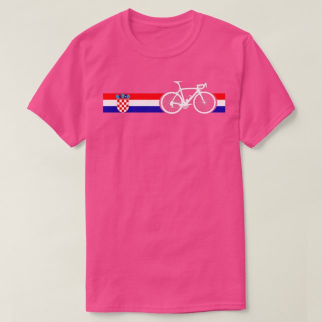 Bike Stripes Croatia  T-Shirt (Design Front)