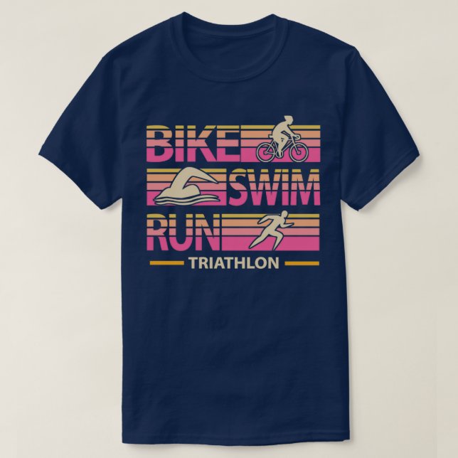 Bike swim run triathlon 2 T-Shirt (Design Front)