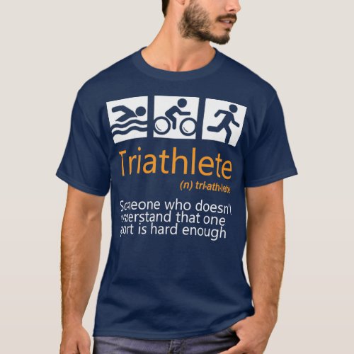 Bike Swim Run Triathlon Hobby Sport Game Gift 17 T_Shirt