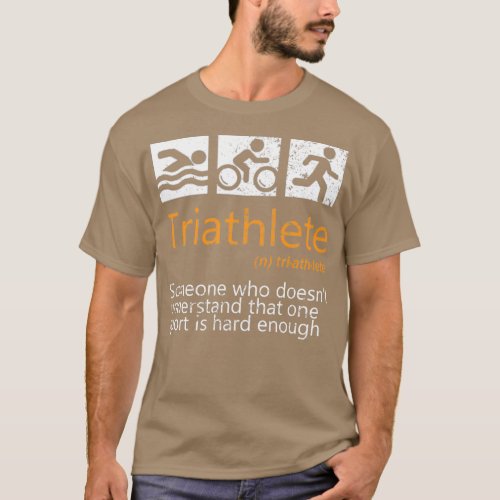 Bike Swim Run Triathlon Hobby Sport Game Gift 8 T_Shirt