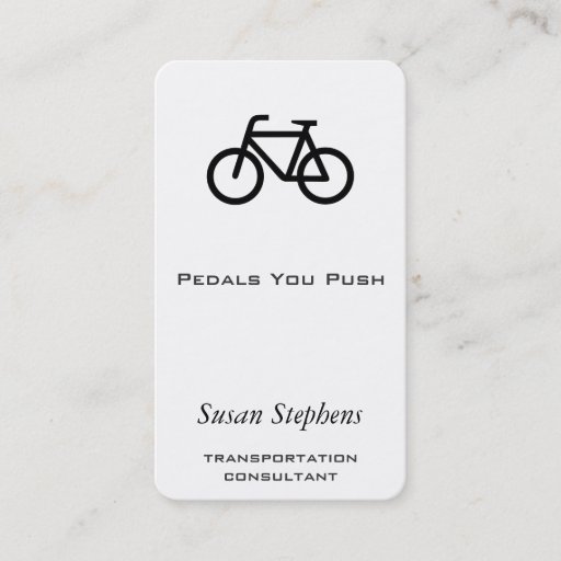 Customizable Bike Symbol Business Card
