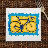 Bike Symbol Paper Napkins