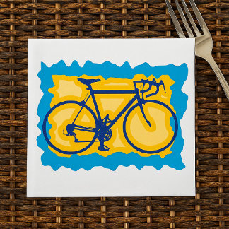 Bike Symbol Paper Napkins