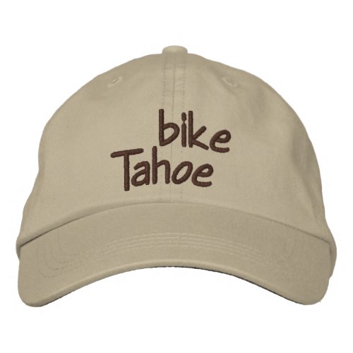 Bike Tahoe Embroidered Baseball Cap