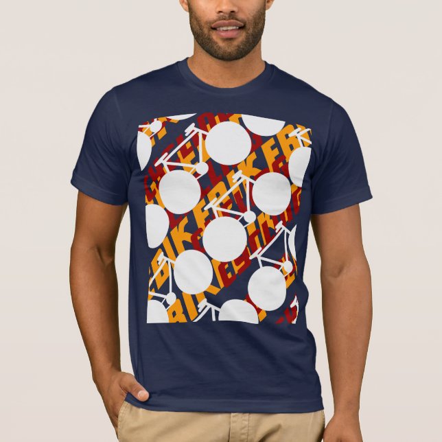 bike tee ~ cycling design (Front)