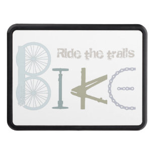 Bike the Trails Biking parts Graffiti art Tow Hitch Cover