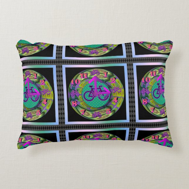 Bike Time  Accent Pillow (Front)