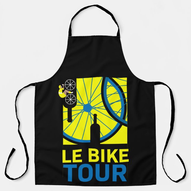 Bike Tour Art Apron (Front)