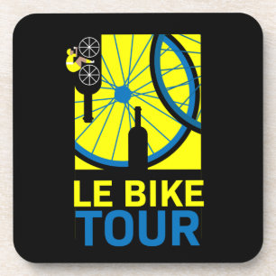 Bike Tour Art Beverage Coaster