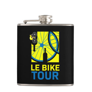 Bike Tour Art Flask
