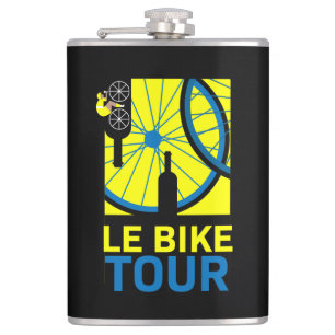 Bike Tour Art Flask