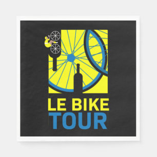 Bike Tour Art Napkins