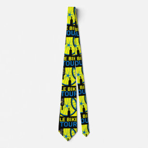 Bike Tour Art Neck Tie