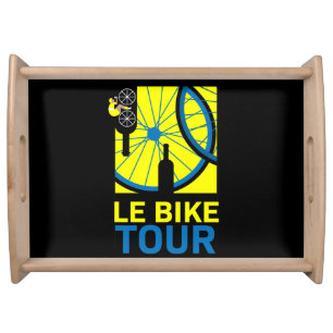 Bike Tour Art Serving Tray