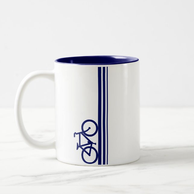 Bike Two-Tone Coffee Mug (Left)