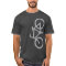Bike, Vertical Silhouette, Gray Design