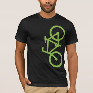 Bike, Vertical Silhouette, Lime Design T-Shirt