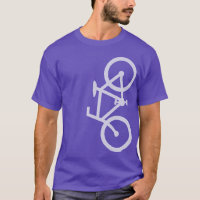 Bike, Vertical Silhouette, Lt Purple Design