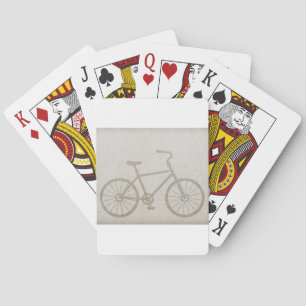Bike Vintage Sports Peace Love Destiny Poker Cards