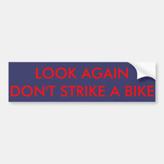 Bike warning sticker for car drivers
