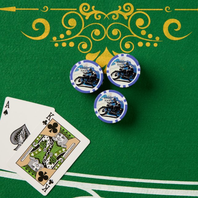 Bike Week Poker Run Customizable Fundraising Poker Chips (Poker Table (Stack))
