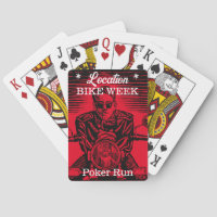 Bike Week Poker Run Customizable Town Vintage Look
