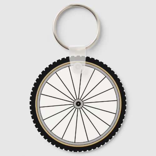 Bike Wheel Keychain