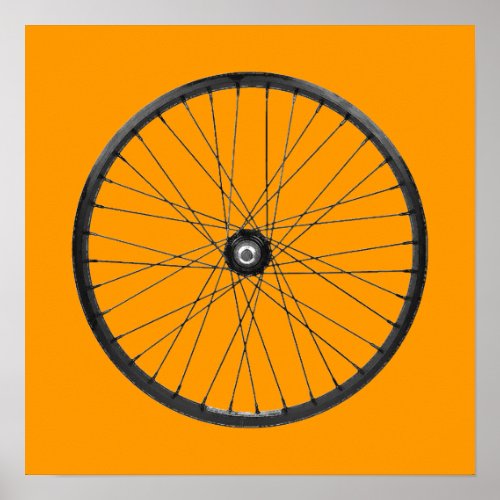 bike wheel poster
