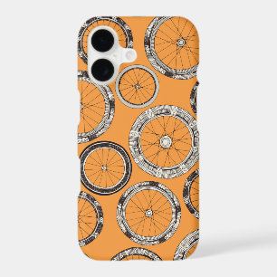 bike wheels amber iPhone 17 case