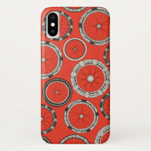 bike wheels fire orange iPhone x case