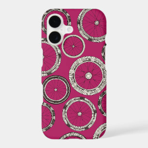 bike wheels pink iPhone 17 case