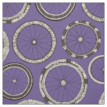 bike wheels violet fabric