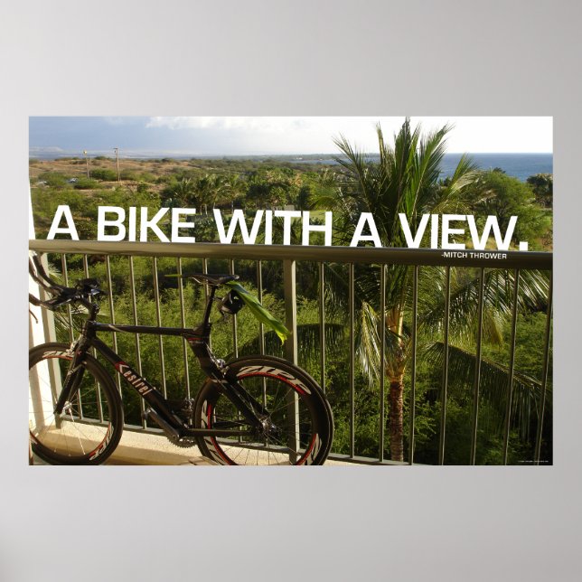 Bike with a view poster (Front)