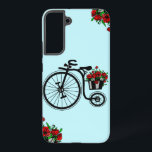 Bike with Flowers Gift Samsung Galaxy Case<br><div class="desc">Romantic  Flowers Bike Samsung Galaxy Cases or iPhone Cases - MIGNED Painting Design - or Choose / add your favorite color / text !</div>