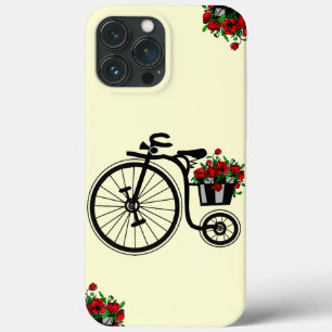 Bike with Flowers iPhone Case - Choose Color