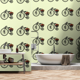 Bike with Flowers Wallpaper