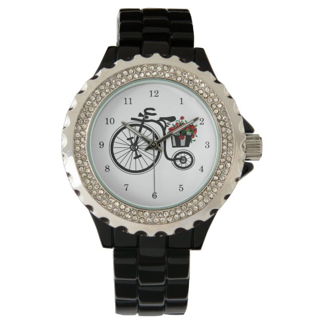 Bike with Flowers Watch For You (Front)