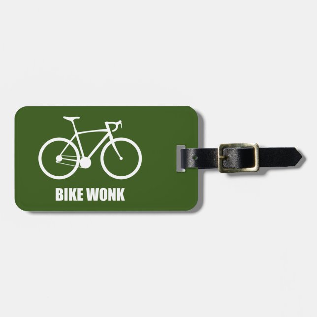 Bike Wonk Luggage Tag (Front Horizontal)