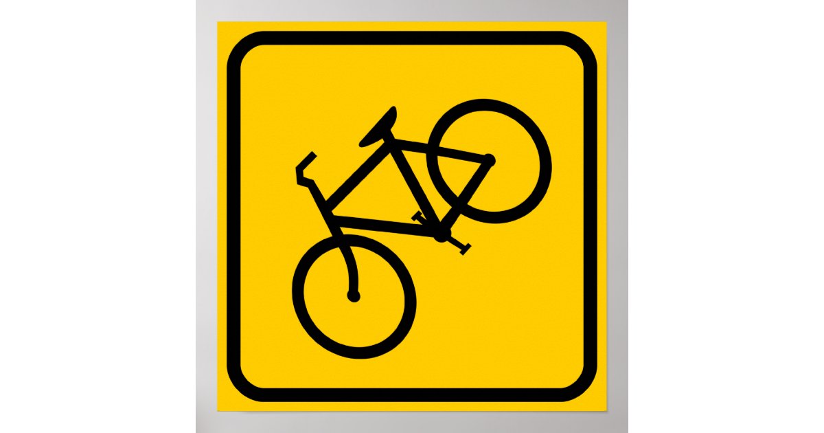 Bike XING Zone Poster Zazzle