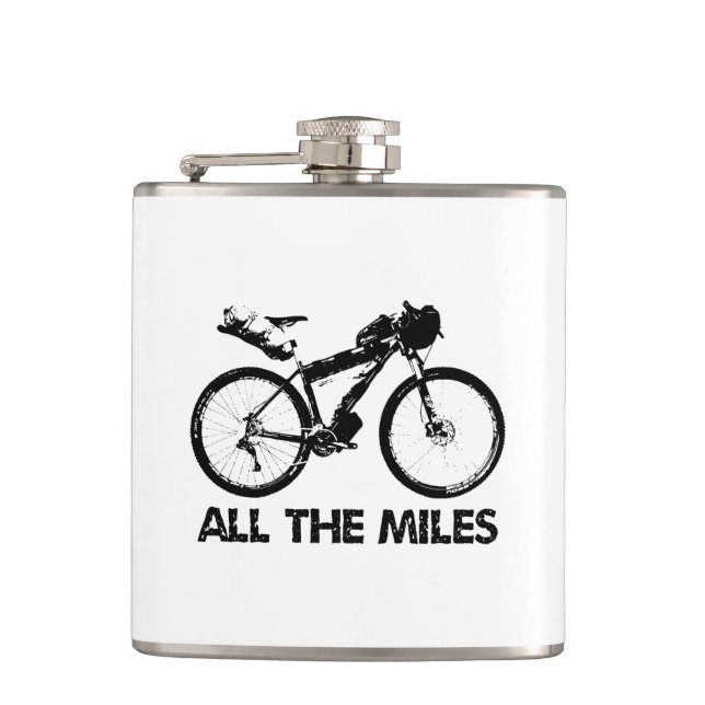Bikepacking All The Miles Flask (Front)