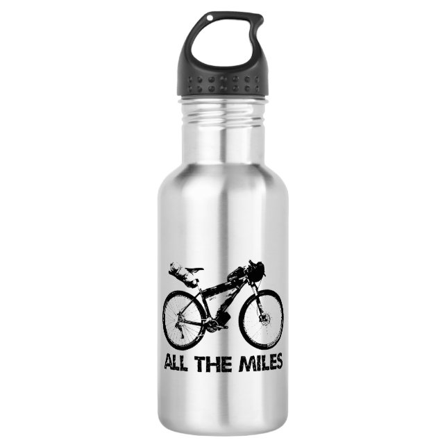 Bikepacking All The Miles Stainless Steel Water Bottle (Front)