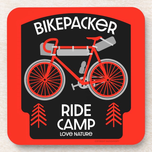 Bikepacking | Backpacking | Touring | Camping Beverage Coaster (Front)