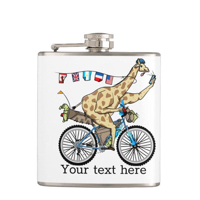 Bikepacking giraffe flask (Front)